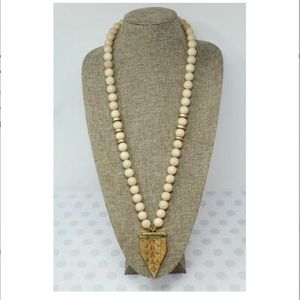 Wooden Pendant Necklace